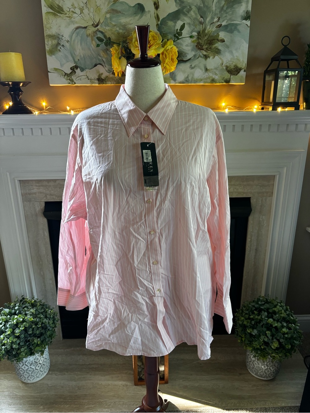 *NEW* Lauren Ralph Lauren Women’s Long Sleeve Cotton Button Shirt - Size: 3X